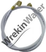 Water Softener Hoses, H147 10mm Bore Aquavend Inlet/Outlet Hoses 1.0m with 3/4in BSP Connections (Sold in Pairs) Hytrel  Lined